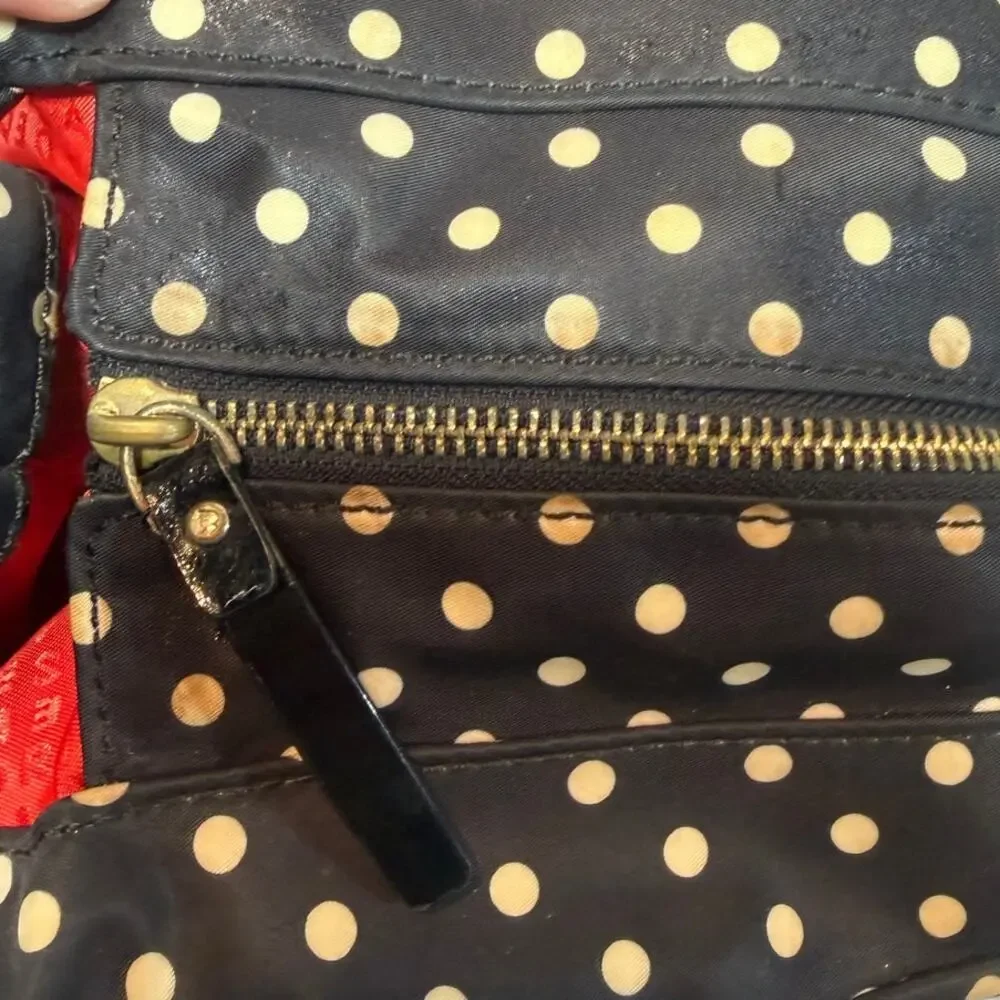 Kate Spade Stevie Spot Nylon Dot Shoulder Bag Tote Handbag Purse SEE PHOTOS